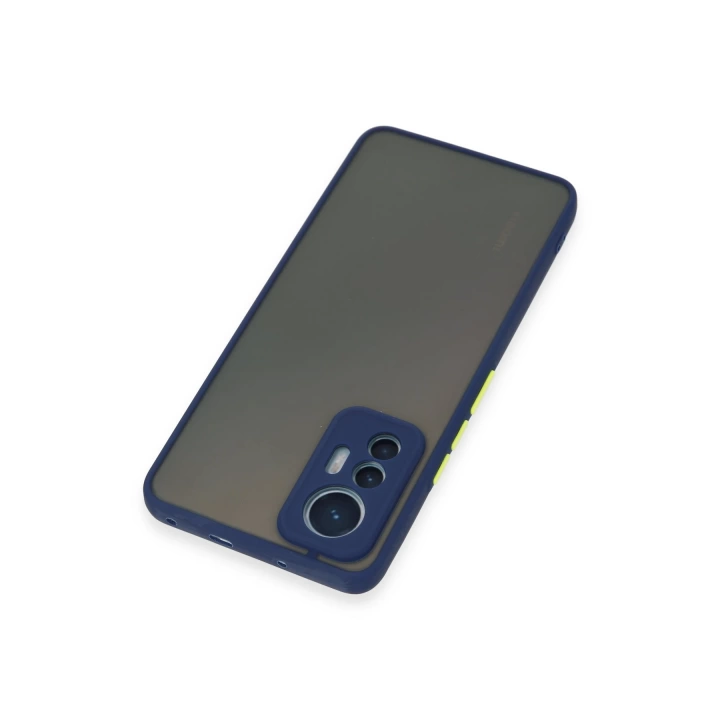 BFS  Xiaomi Mi 12 Lite Kılıf Montreal Silikon Kapak - Lacivert