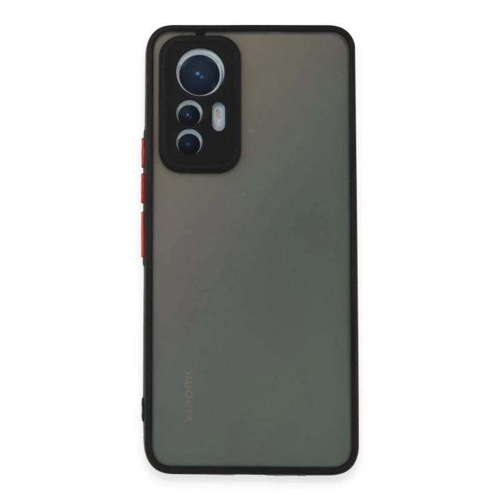 BFS  Xiaomi Mi 12 Lite Kılıf Montreal Silikon Kapak - Siyah