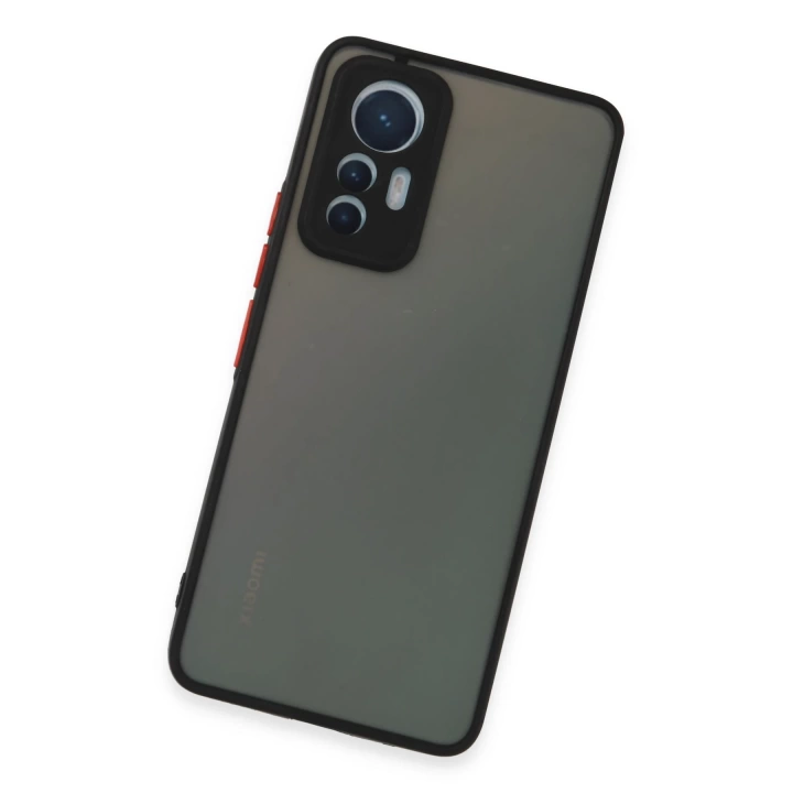 BFS  Xiaomi Mi 12 Lite Kılıf Montreal Silikon Kapak - Siyah