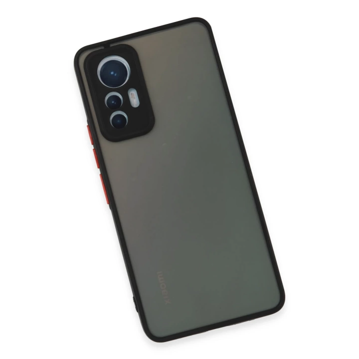 BFS  Xiaomi Mi 12 Lite Kılıf Montreal Silikon Kapak - Siyah