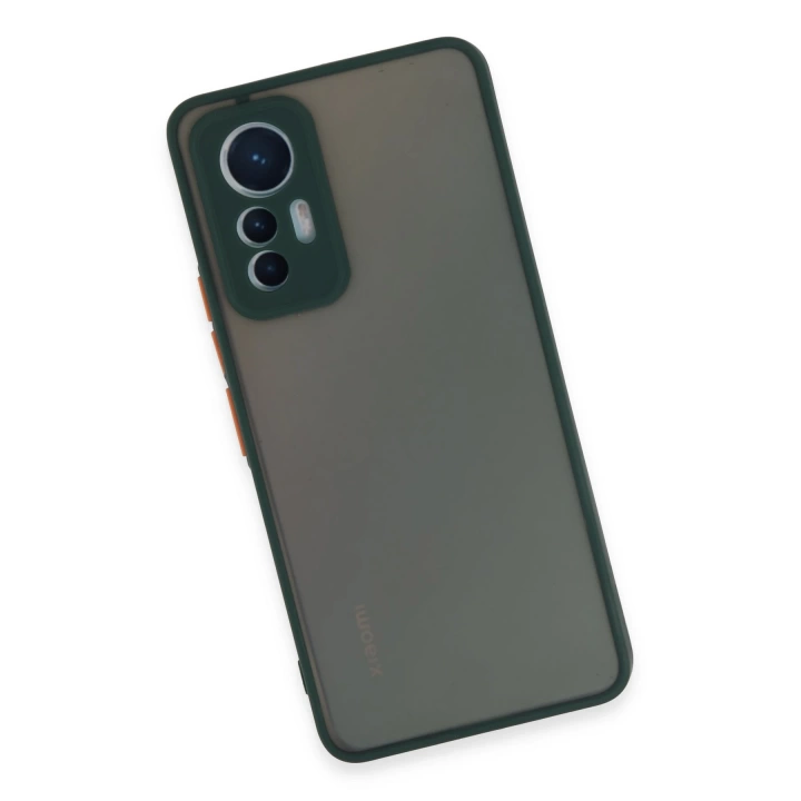 BFS  Xiaomi Mi 12 Lite Kılıf Montreal Silikon Kapak - Yeşil