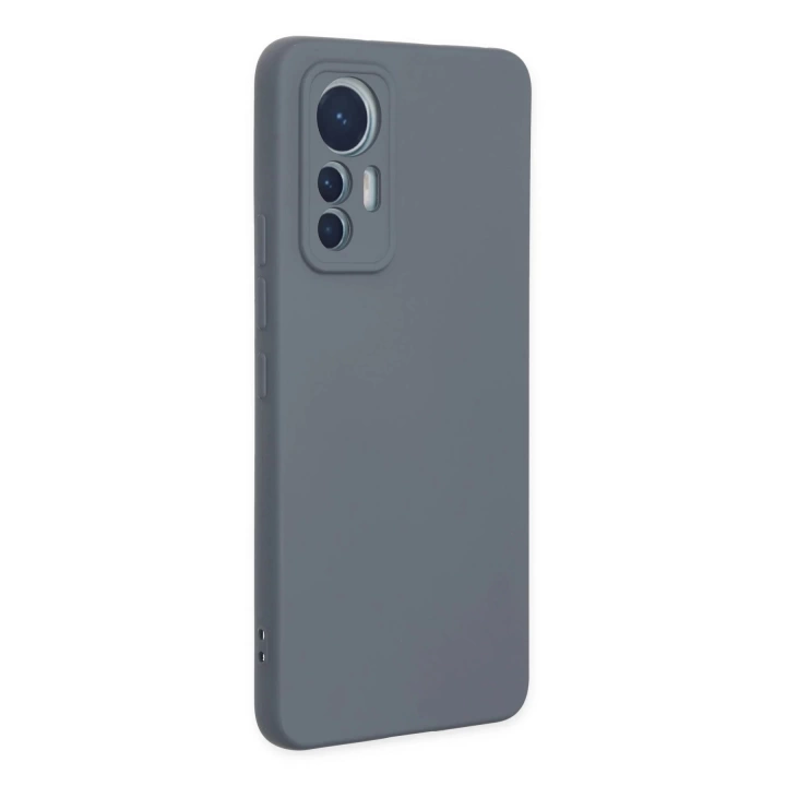 BFS  Xiaomi Mi 12 Lite Kılıf Nano içi Kadife Silikon - Gri