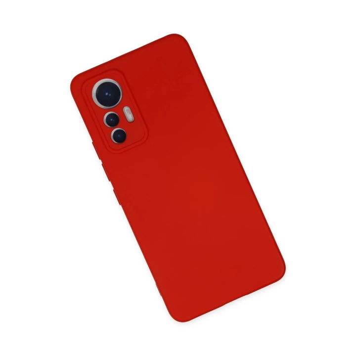 BFS  Xiaomi Mi 12 Lite Kılıf Nano içi Kadife Silikon - Kırmızı