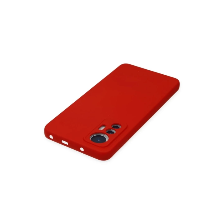 BFS  Xiaomi Mi 12 Lite Kılıf Nano içi Kadife Silikon - Kırmızı