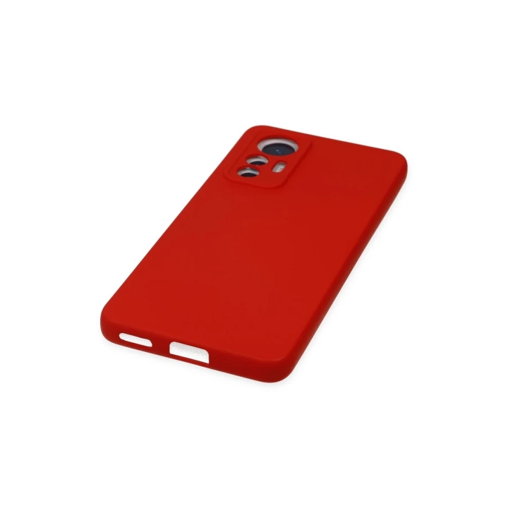 BFS  Xiaomi Mi 12 Lite Kılıf Nano içi Kadife Silikon - Kırmızı