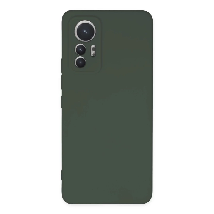 BFS  Xiaomi Mi 12 Lite Kılıf Nano içi Kadife Silikon - Koyu Yeşil