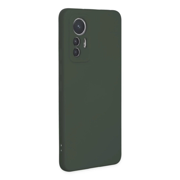 BFS  Xiaomi Mi 12 Lite Kılıf Nano içi Kadife Silikon - Koyu Yeşil