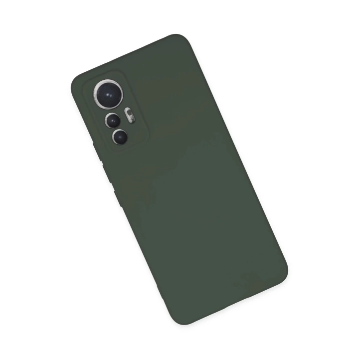 BFS  Xiaomi Mi 12 Lite Kılıf Nano içi Kadife Silikon - Koyu Yeşil