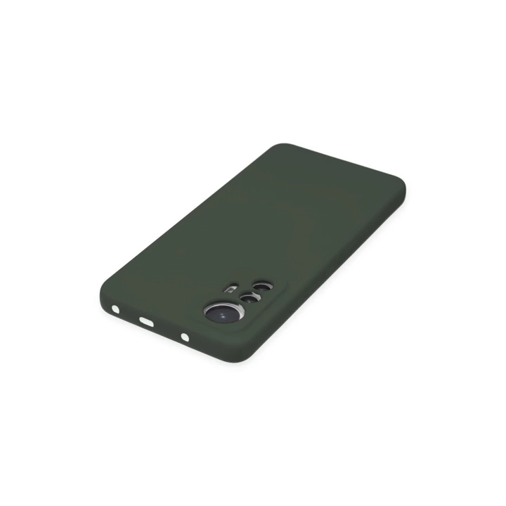BFS  Xiaomi Mi 12 Lite Kılıf Nano içi Kadife Silikon - Koyu Yeşil