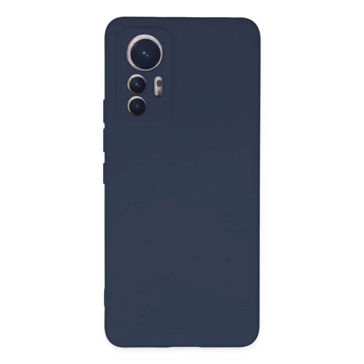 BFS  Xiaomi Mi 12 Lite Kılıf Nano içi Kadife Silikon - Lacivert