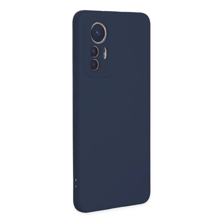 BFS  Xiaomi Mi 12 Lite Kılıf Nano içi Kadife Silikon - Lacivert