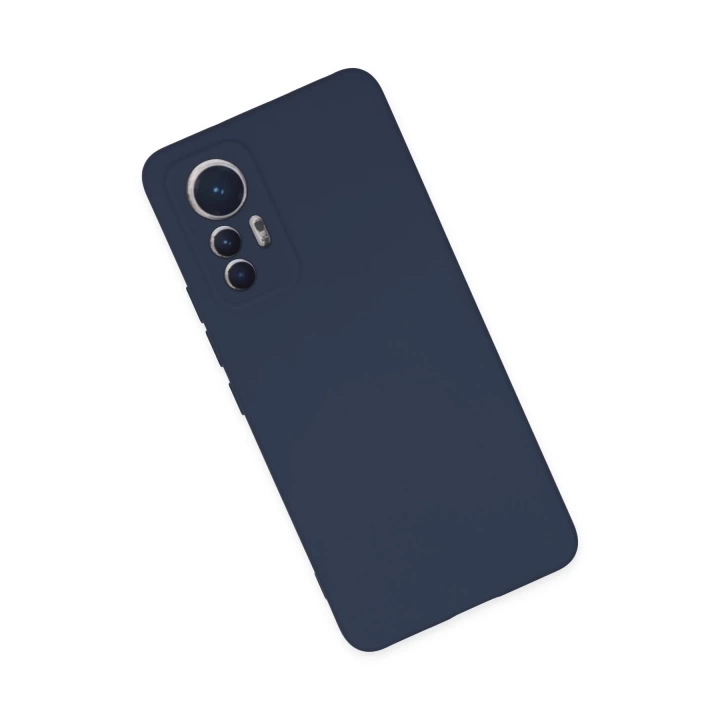 BFS  Xiaomi Mi 12 Lite Kılıf Nano içi Kadife Silikon - Lacivert