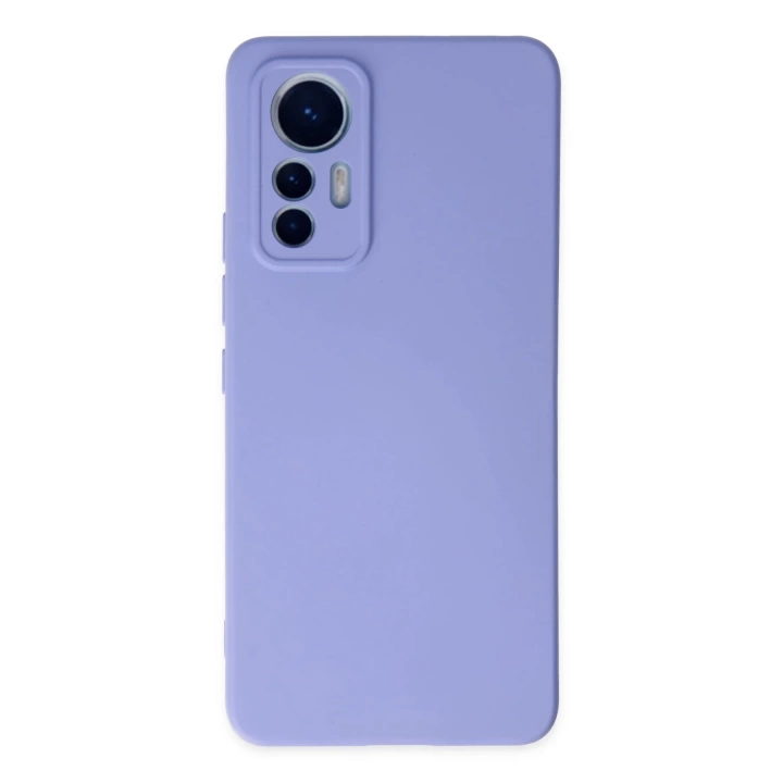 BFS  Xiaomi Mi 12 Lite Kılıf Nano içi Kadife Silikon - Lila