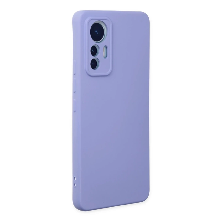 BFS  Xiaomi Mi 12 Lite Kılıf Nano içi Kadife Silikon - Lila