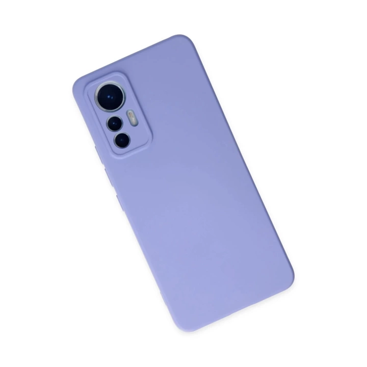 BFS  Xiaomi Mi 12 Lite Kılıf Nano içi Kadife Silikon - Lila
