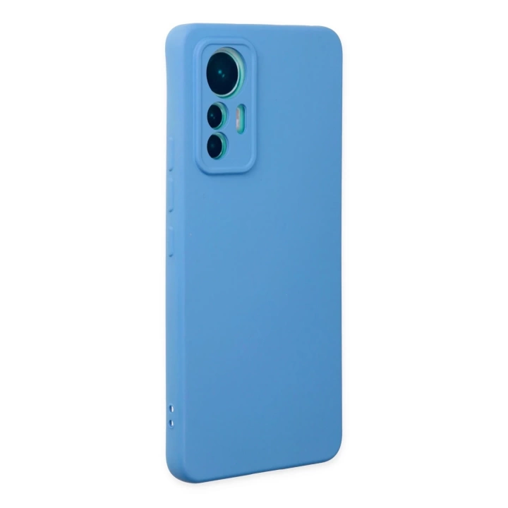 BFS  Xiaomi Mi 12 Lite Kılıf Nano içi Kadife Silikon - Mavi