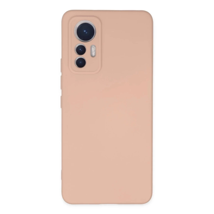 BFS  Xiaomi Mi 12 Lite Kılıf Nano içi Kadife Silikon - Pudra