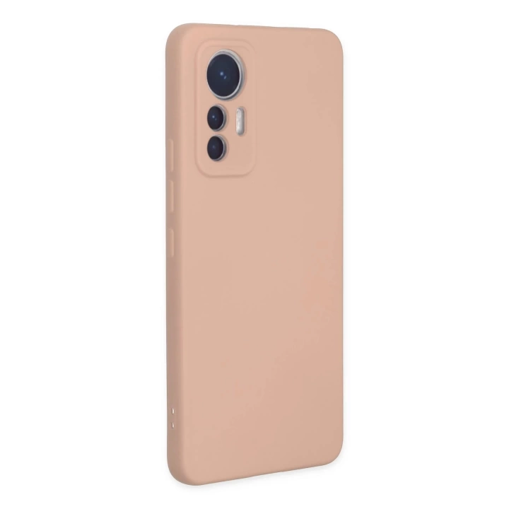 BFS  Xiaomi Mi 12 Lite Kılıf Nano içi Kadife Silikon - Pudra