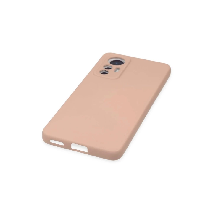 BFS  Xiaomi Mi 12 Lite Kılıf Nano içi Kadife Silikon - Pudra