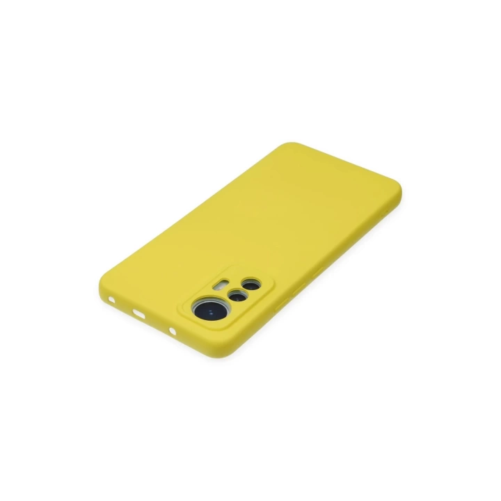 BFS  Xiaomi Mi 12 Lite Kılıf Nano içi Kadife Silikon - Sarı