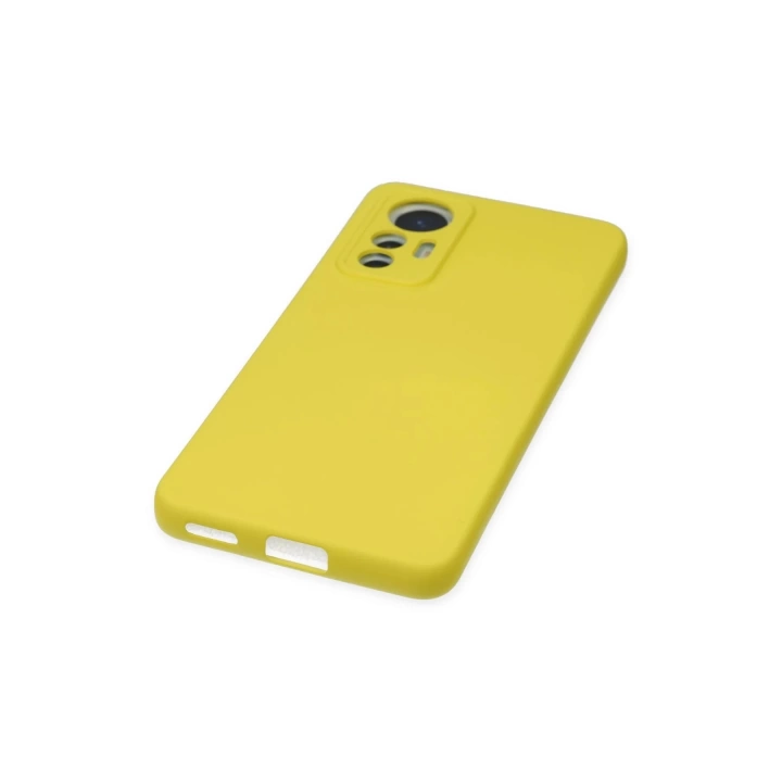 BFS  Xiaomi Mi 12 Lite Kılıf Nano içi Kadife Silikon - Sarı