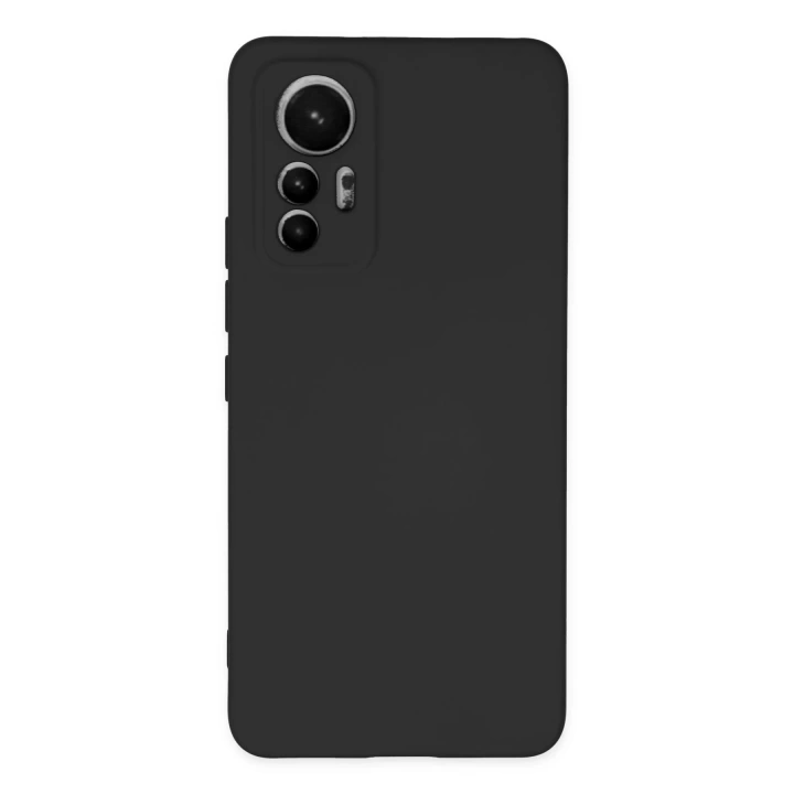 BFS  Xiaomi Mi 12 Lite Kılıf Nano içi Kadife Silikon - Siyah