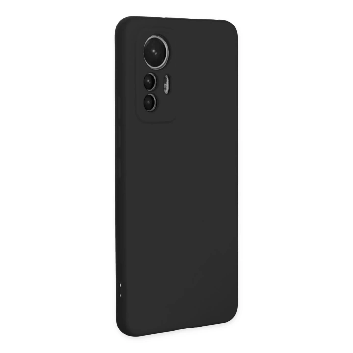 BFS  Xiaomi Mi 12 Lite Kılıf Nano içi Kadife Silikon - Siyah