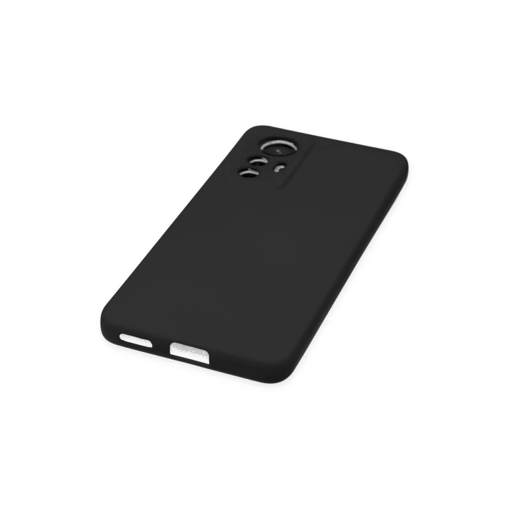 BFS  Xiaomi Mi 12 Lite Kılıf Nano içi Kadife Silikon - Siyah