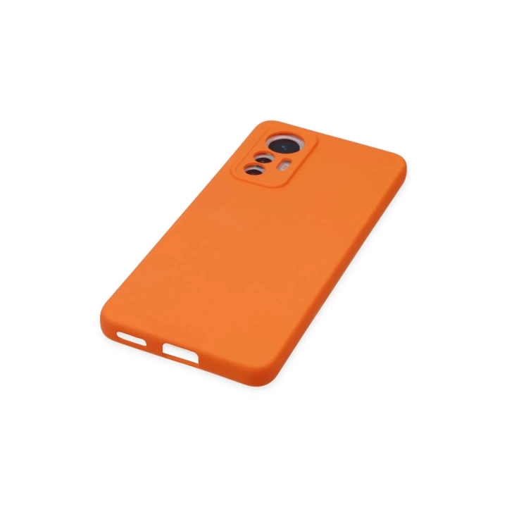 BFS  Xiaomi Mi 12 Lite Kılıf Nano içi Kadife Silikon - Turuncu