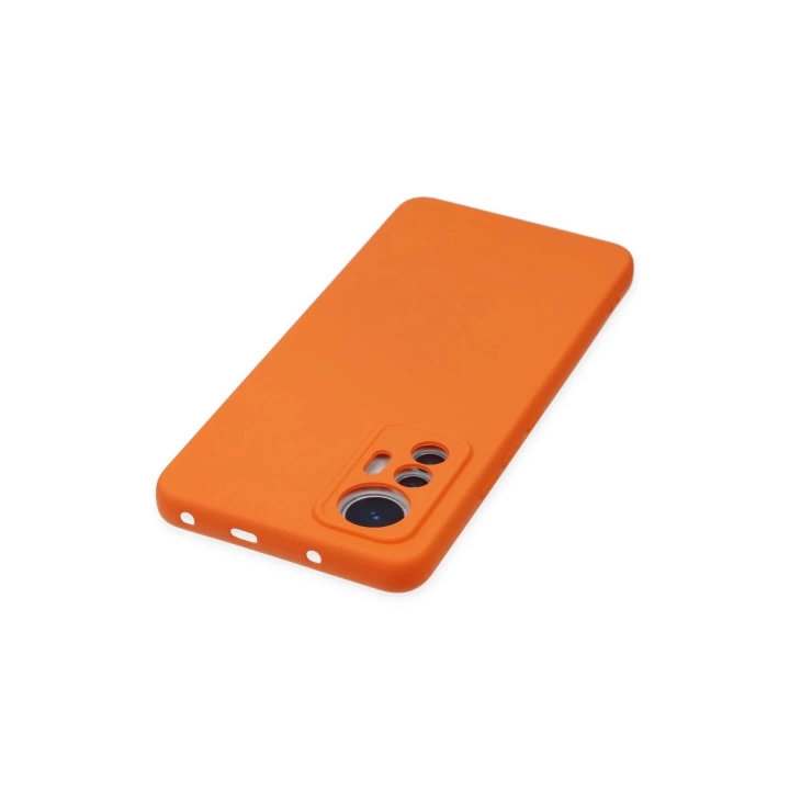 BFS  Xiaomi Mi 12 Lite Kılıf Nano içi Kadife Silikon - Turuncu