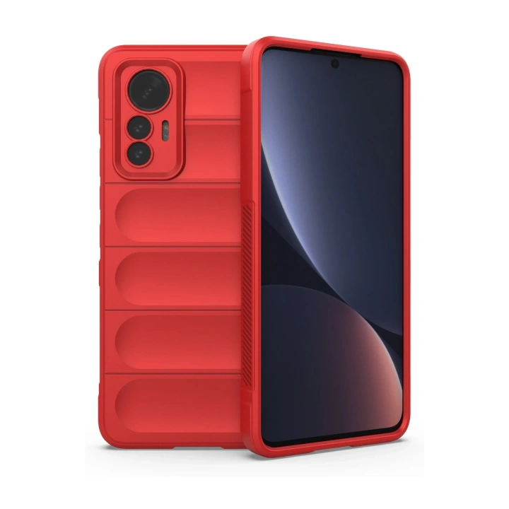 BFS  Xiaomi Mi 12 Lite Kılıf Optimum Silikon - Kırmızı