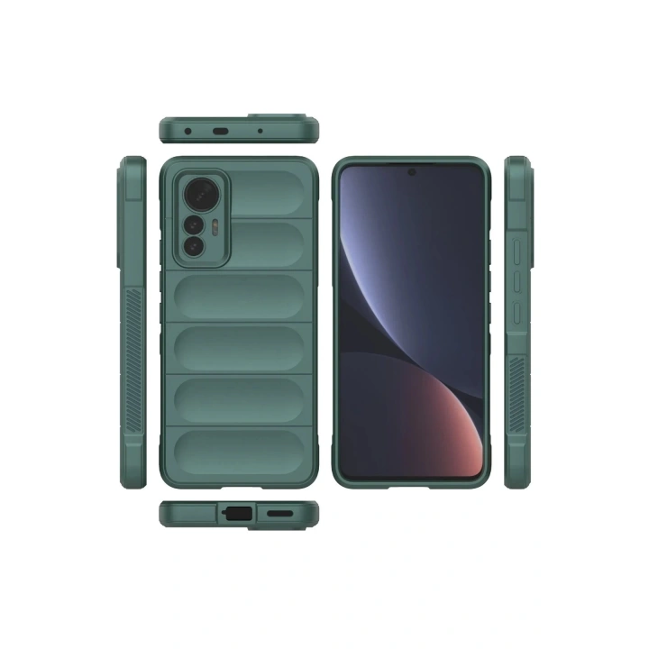 BFS Xiaomi Mi 12 Lite Kılıf Optimum Silikon - Koyu Yeşil