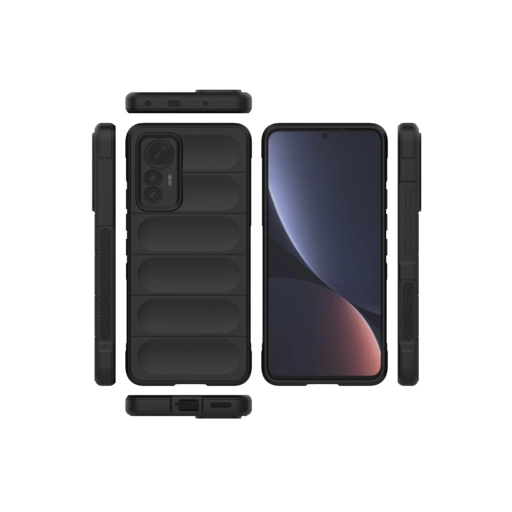 BFS  Xiaomi Mi 12 Lite Kılıf Optimum Silikon - Siyah