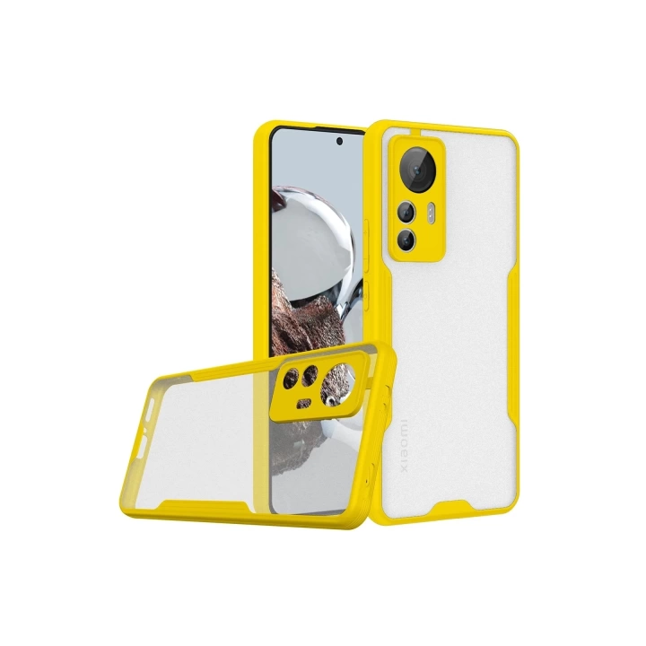 BFS  Xiaomi Mi 12T Kılıf Platin Silikon - Sarı