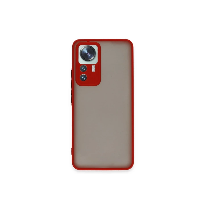 BFS  Xiaomi Mi 12T Pro Kılıf Montreal Silikon Kapak - Kırmızı