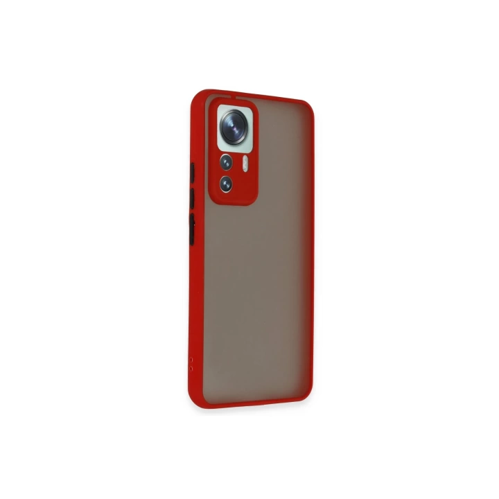 BFS  Xiaomi Mi 12T Pro Kılıf Montreal Silikon Kapak - Kırmızı