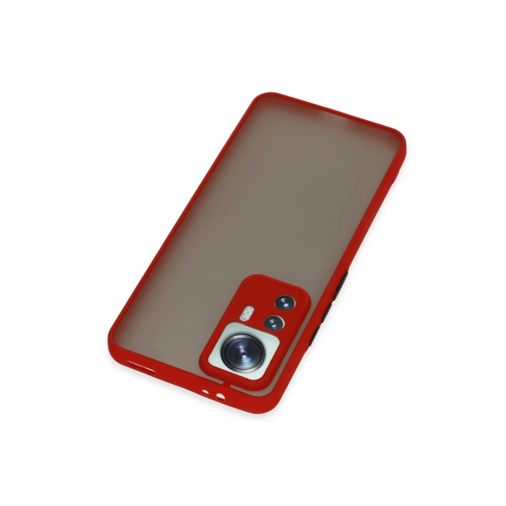 BFS  Xiaomi Mi 12T Pro Kılıf Montreal Silikon Kapak - Kırmızı