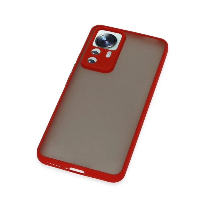 BFS  Xiaomi Mi 12T Pro Kılıf Montreal Silikon Kapak - Kırmızı