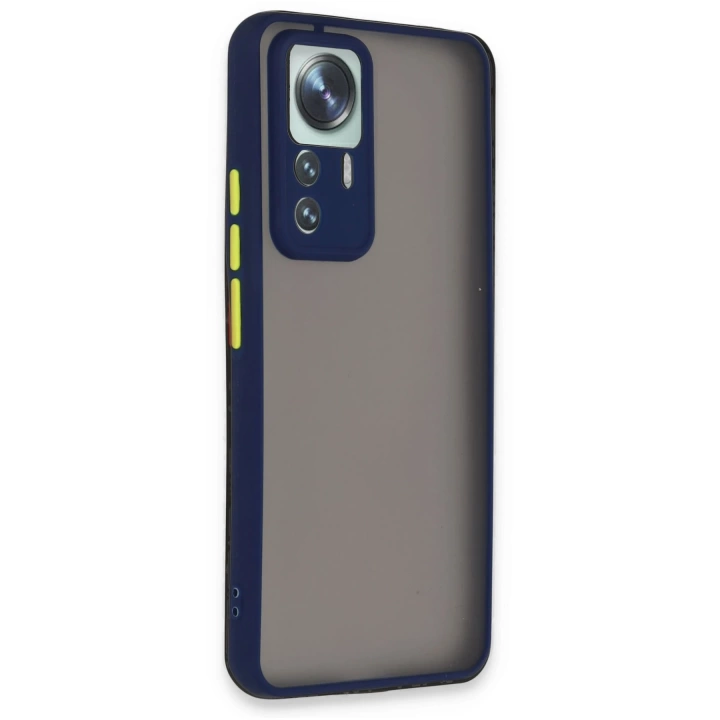 BFS  Xiaomi Mi 12T Pro Kılıf Montreal Silikon Kapak - Lacivert