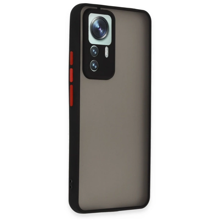 BFS  Xiaomi Mi 12T Pro Kılıf Montreal Silikon Kapak - Siyah