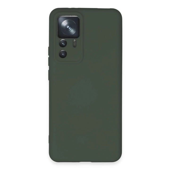 BFS  Xiaomi Mi 12T Pro Kılıf Nano içi Kadife Silikon - Koyu Yeşil