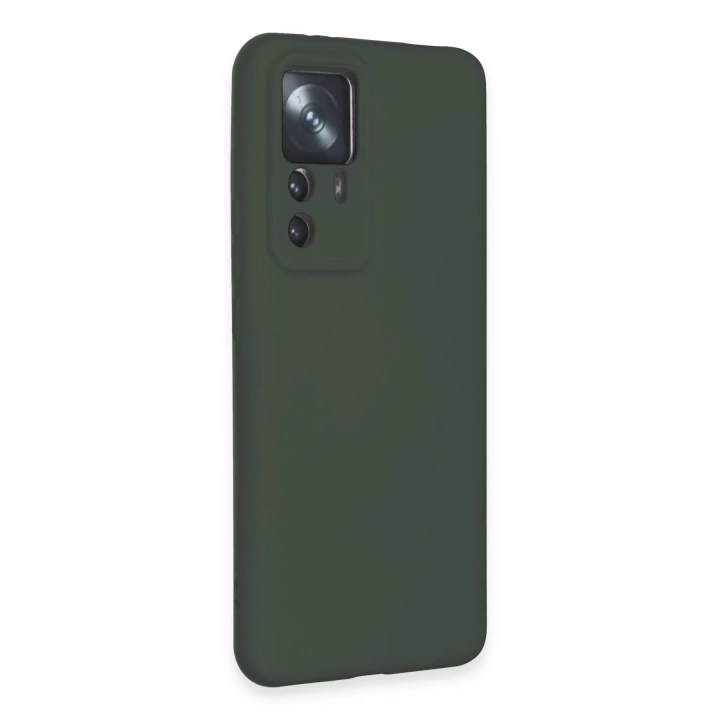 BFS  Xiaomi Mi 12T Pro Kılıf Nano içi Kadife Silikon - Koyu Yeşil