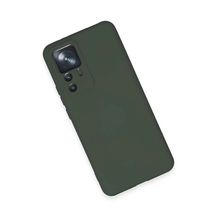 BFS  Xiaomi Mi 12T Pro Kılıf Nano içi Kadife Silikon - Koyu Yeşil