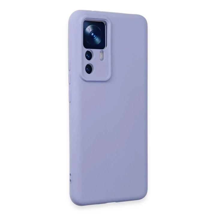 BFS  Xiaomi Mi 12T Pro Kılıf Nano içi Kadife Silikon - Lila