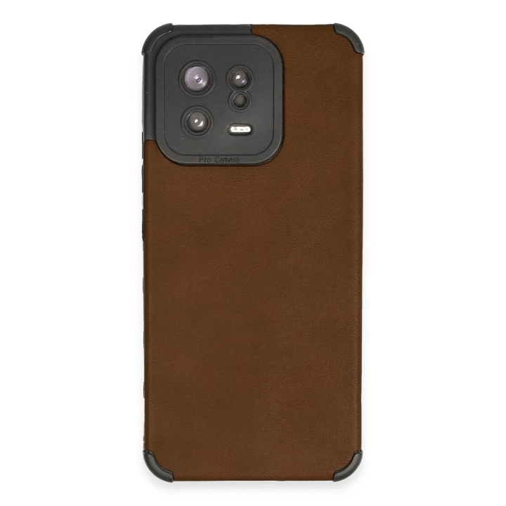 BFS  Xiaomi Mi 13 Kılıf Loop Deri Silikon - Kahverengi