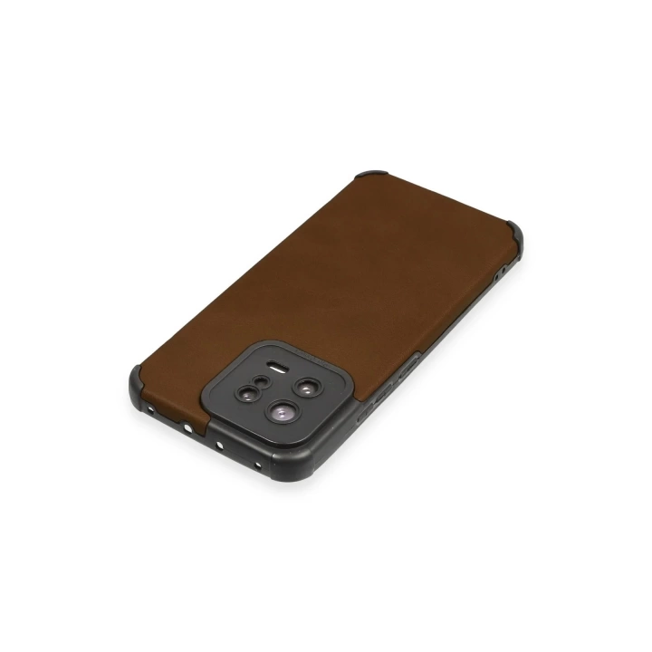 BFS  Xiaomi Mi 13 Kılıf Loop Deri Silikon - Kahverengi