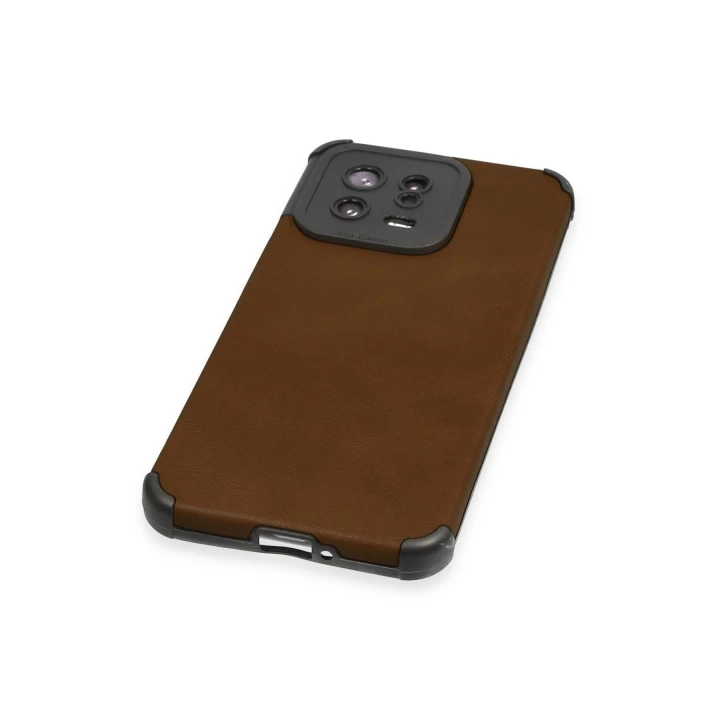 BFS  Xiaomi Mi 13 Kılıf Loop Deri Silikon - Kahverengi