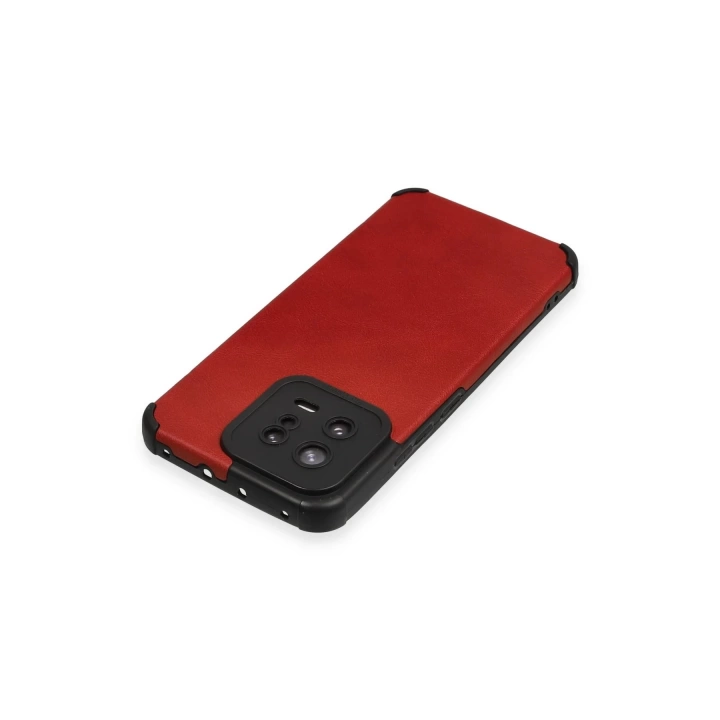 BFS  Xiaomi Mi 13 Kılıf Loop Deri Silikon - Kırmızı