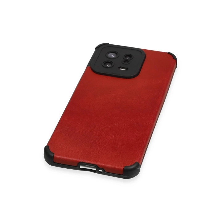 BFS  Xiaomi Mi 13 Kılıf Loop Deri Silikon - Kırmızı