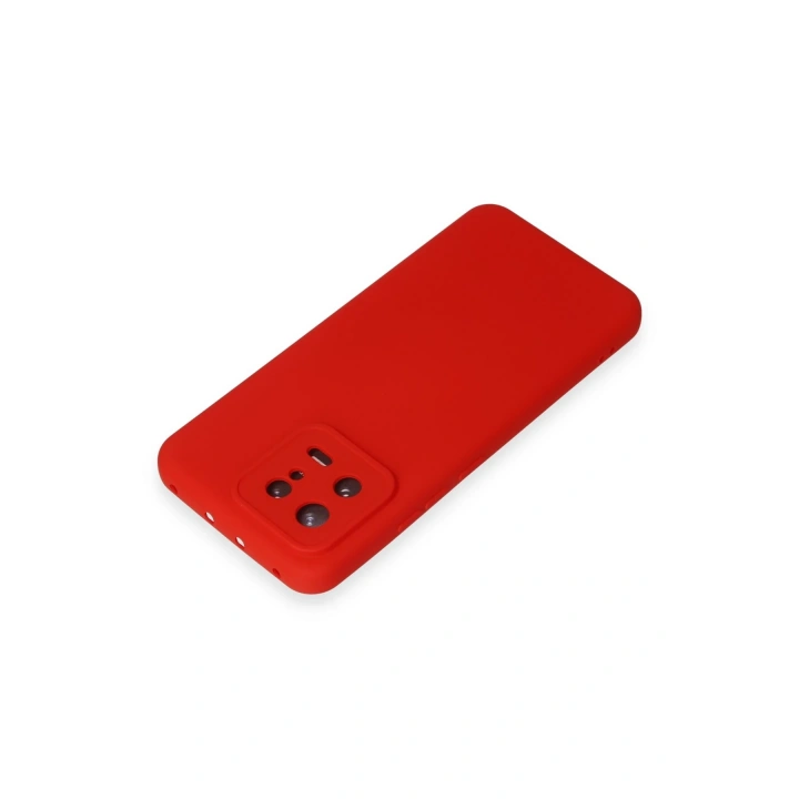 BFS  Xiaomi Mi 13 Kılıf Nano içi Kadife Silikon - Kırmızı